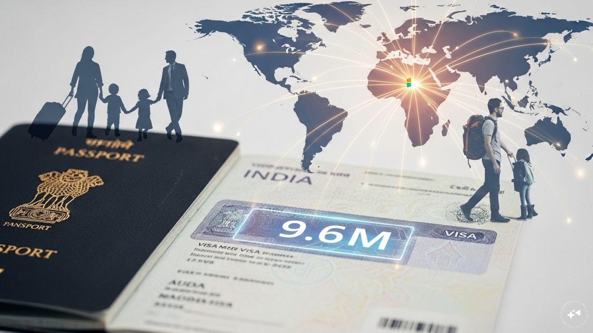 India issues over 96 lakh e-visas since 2020: MEA India issues over 96 lakh e-visas since 2020: MEA
