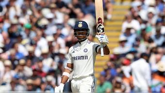 Yashasvi Jaiswal was looking good to score another century but fell short by 13 runs. Image: Reuters