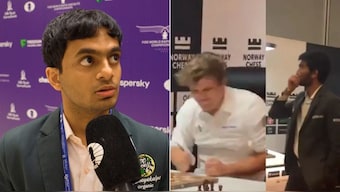 Nihal Sarin has reacted to Magnus Carlsen's viral table slam reaction after losing to Gukesh. FIDE 