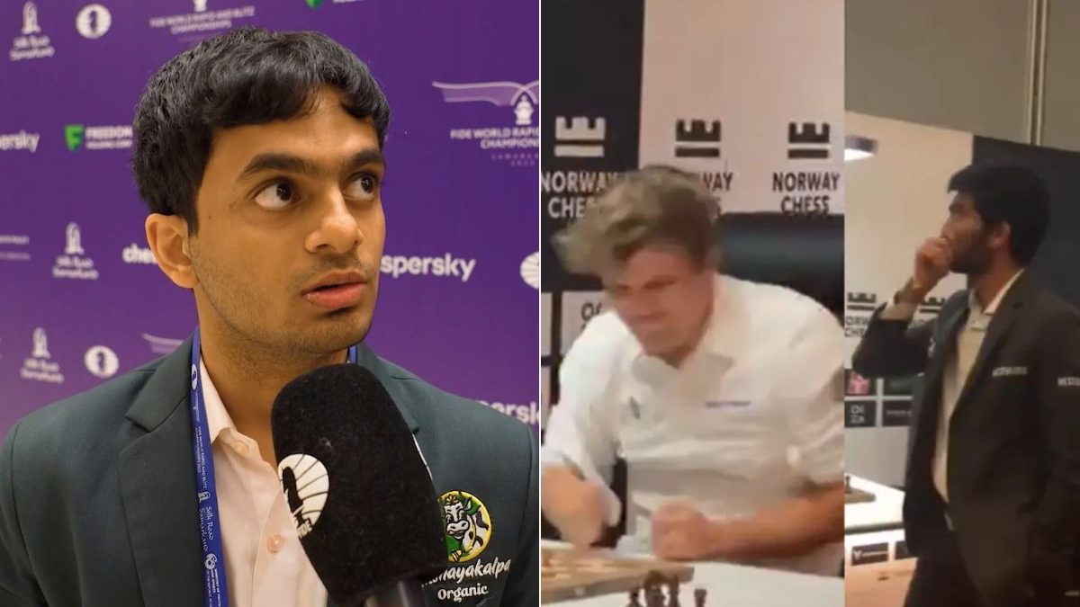 'Magnus respects Gukesh, his words are being misinterpreted': Nihal Sarin defends World No. 1 after table slam reaction 'Magnus respects Gukesh, his words are being misinterpreted': Nihal Sarin defends World No. 1 after table slam reaction