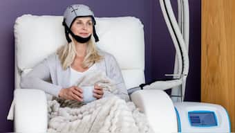 Developed by researchers at Sheffield Hallam University, the new method builds on existing scalp cooling technology by adding a topical antioxidant lotion to the mix. Image courtesy: Paxman Scalp Cooling