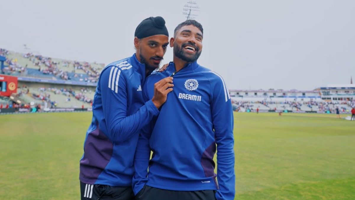 WATCH - Arshdeep Singh playfully mocks Siraj over his famous 'I only believe on Jassi bhai' comment WATCH - Arshdeep Singh playfully mocks Siraj over his famous 'I only believe on Jassi bhai' comment