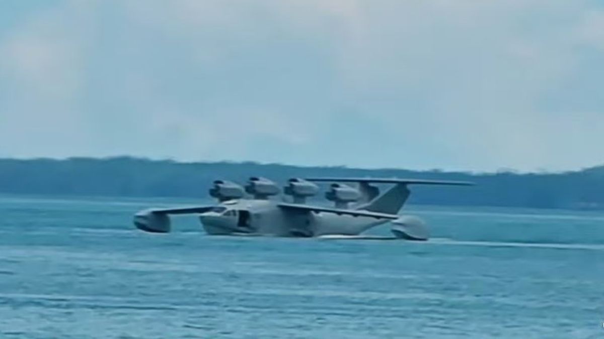 An image of China's purported jet-powered ekranoplan, the Bohai Sea Monster, built for stealthy, fast sea-level flights. Image Courtesy: X An image of China's purported jet-powered ekranoplan, the Bohai Sea Monster, built for stealthy, fast sea-level flights. Image Courtesy: X