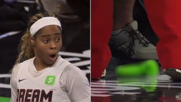 WNBA game halted after bizarre court invasion by a green sex toy; watch  video – Firstpost