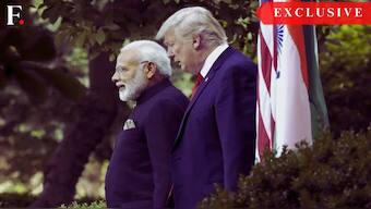 President Donald Trump with Prime Minister Narendra Modi at the White House.