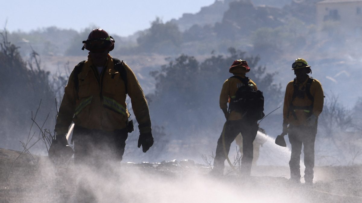 (File) Firefighters tackle the Juniper Fire in Riverside County, California, US ON June 30, 2025. Reuters (File) Firefighters tackle the Juniper Fire in Riverside County, California, US ON June 30, 2025. Reuters