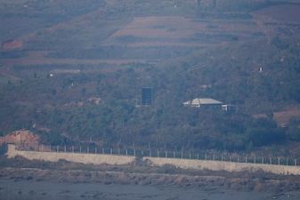 North Korean forces used special electronic warfare assets to bring down a South Korean drone flying over North Korea's border town. (FIle Photo/Reuters)
