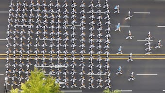 Members of the military take part in a military parade to mark the 76th anniversary of the armed forces day in Seoul, South Korea. File image/ Reuters, October 1, 2024. REUTERS/Kim Soo-hyeon/File Phoo