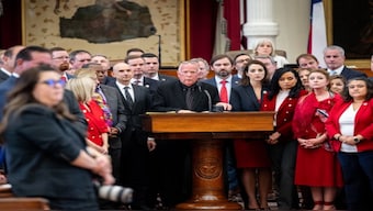 Lawmakers in the Texas house passing the bill on Wednesday. AFP