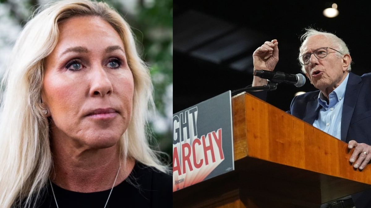 <div>US far-right's Marjorie Taylor Greene joins Bernie Sanders in raising concerns over Gaza crisis</div>