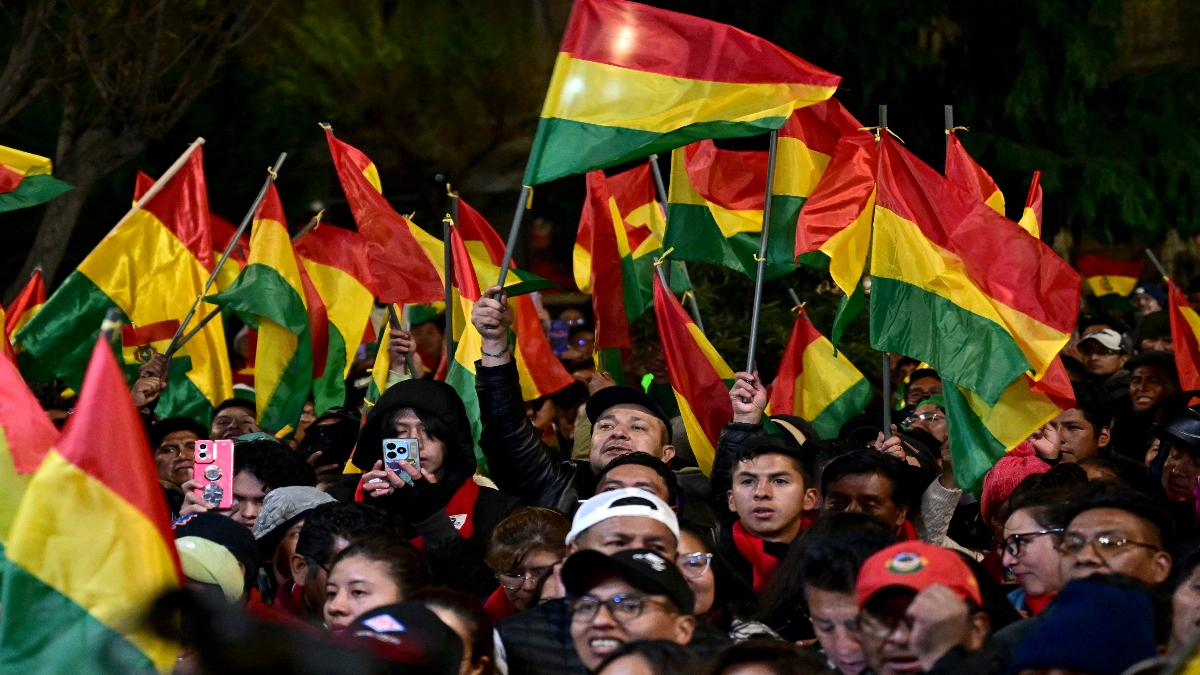 Supporters of Rodrigo Paz, Bolivia's presidential candidate for the Christian Democratic Party (PDC), celebrate waiting for the results of the presidential election in La Paz, Bolivia on August 17, 2025. AFP Supporters of Rodrigo Paz, Bolivia's presidential candidate for the Christian Democratic Party (PDC), celebrate waiting for the results of the presidential election in La Paz, Bolivia on August 17, 2025. AFP