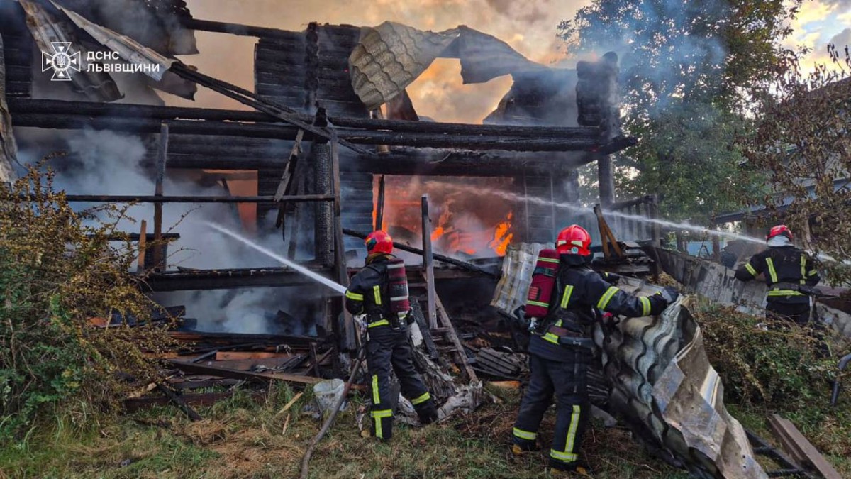 This handout photograph taken by the Ukrainian Emergency Service and released on August 21, 2025, shows a Ukrainian emergency workers using water hoses on a fire following a Russian air attack, in Lviv, amid the Russian invasion of Ukraine. Image- AFP This handout photograph taken by the Ukrainian Emergency Service and released on August 21, 2025, shows a Ukrainian emergency workers using water hoses on a fire following a Russian air attack, in Lviv, amid the Russian invasion of Ukraine. Image- AFP