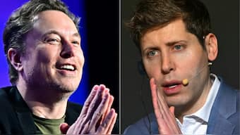 This combination of pictures shows (L-R) Elon Musk in Los Angeles on May 6, 2024 and Open AI CEO Sam Altman in Seoul on February 4, 2025. File image/ AFP