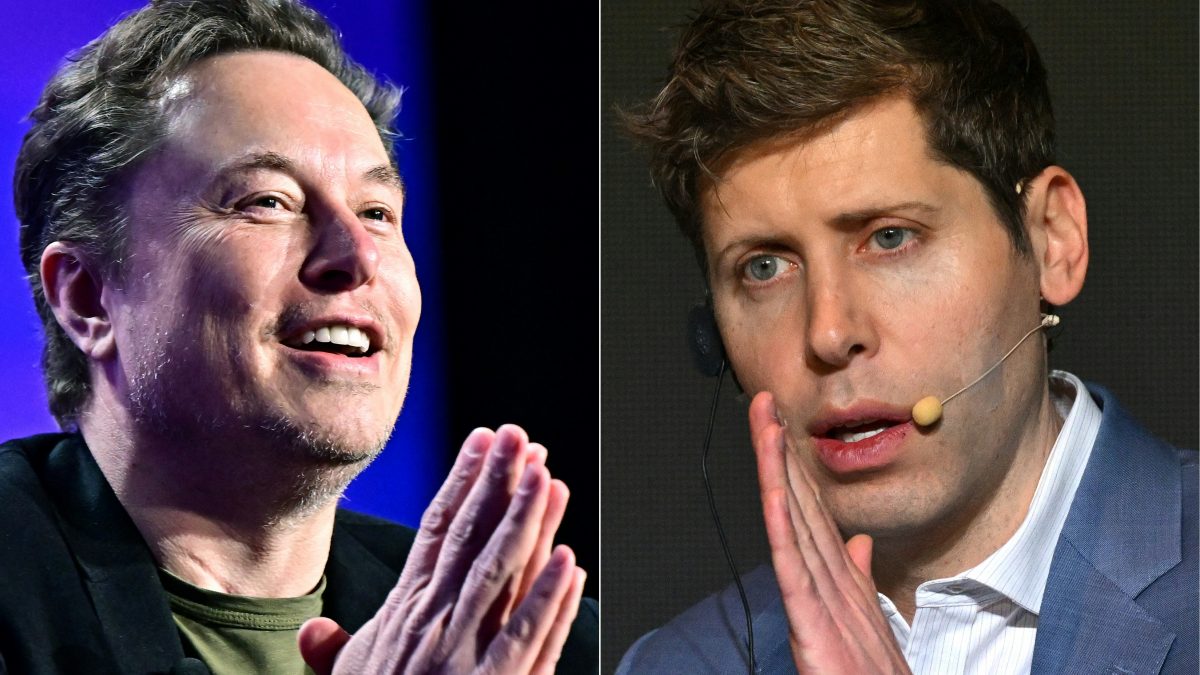 This combination of pictures shows (L-R) Elon Musk in Los Angeles on May 6, 2024 and Open AI CEO Sam Altman in Seoul on February 4, 2025. File image/ AFP This combination of pictures shows (L-R) Elon Musk in Los Angeles on May 6, 2024 and Open AI CEO Sam Altman in Seoul on February 4, 2025. File image/ AFP