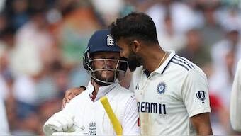 Akash Deep put his arm around Ben Duckett's shoulders while giving the England opener a send-off on Day 2 of the fifth Test at The Oval. Reuters