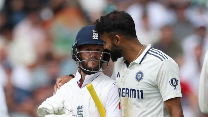 Akash Deep slammed over cheeky celebration after dismissing Ben Duckett on Day 2 of Oval Test: 'Totally unnecessary' Akash Deep slammed over cheeky celebration after dismissing Ben Duckett on Day 2 of Oval Test: 'Totally unnecessary'
