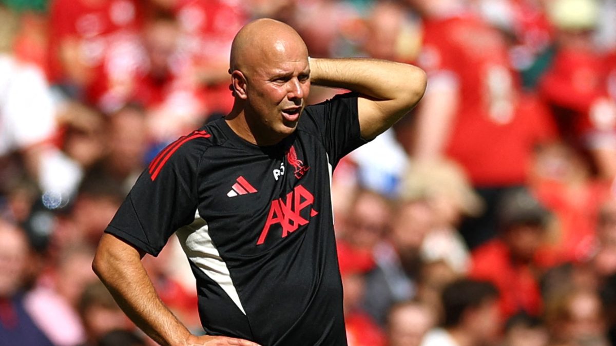 Liverpool manager Arne Slot did not hide his frustration after losing the Community Shield match. Image: Reuters Liverpool manager Arne Slot did not hide his frustration after losing the Community Shield match. Image: Reuters