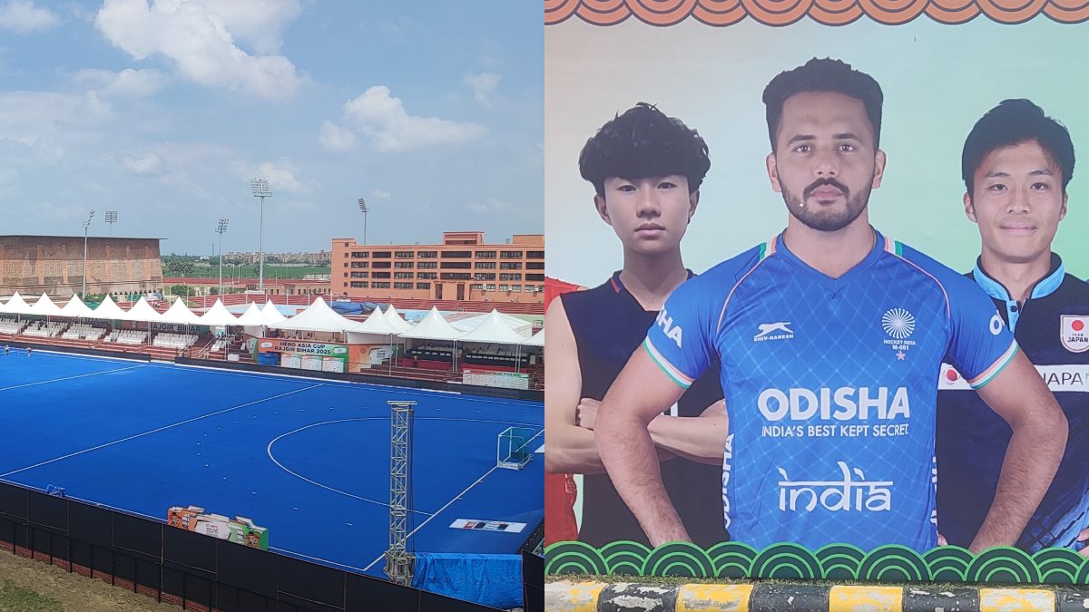 Indian men's hockey team will be playing matches at Rajgir Sports Complex for first time. Image: Jaspreet Singh
Indian men's hockey team will be playing matches at Rajgir Sports Complex for first time. Image: Jaspreet Singh