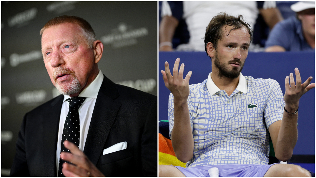 <div>Tennis legend Boris Becker reacts to Daniil Medvedevs outburst after US Open Round 1 loss: Needs professional help</div> <div>Tennis legend Boris Becker reacts to Daniil Medvedev's outburst after US Open Round 1 loss: 'Needs professional help'</div>