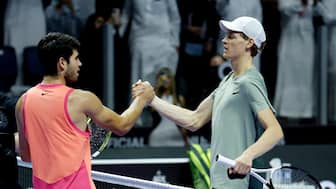Carlos Alcaraz and Jannik Sinner reached the third Grand Slam final in a row this season. Reuters