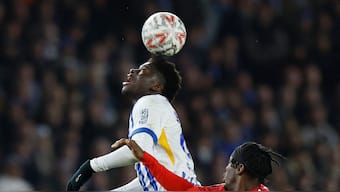 Brighton reportedly want Manchester United to pay over £100m for Carlos Baleba. Image: Reuters