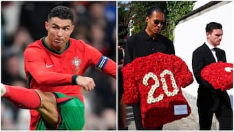 Cristiano Ronaldo faced criticism for his absence from the funeral of Portugal and Liverpool star Diogo Jota and his brother Andre Silva last month. AP/Reuters