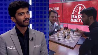 Despite a tough opening defeat, D Gukesh bounced back to win next two Raid games at Saint Louis Rapid & Blitz on Monday. Images: Saint Louis Rapid & Blitz
