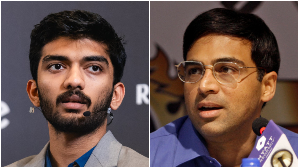 D Gukesh had sought mentor and chess legend Viswanathan Anand's advice after losing Game 1 of his World Championship showdown against Ding Liren. Image: FIDE/Reuters D Gukesh had sought mentor and chess legend Viswanathan Anand's advice after losing Game 1 of his World Championship showdown against Ding Liren. Image: FIDE/Reuters