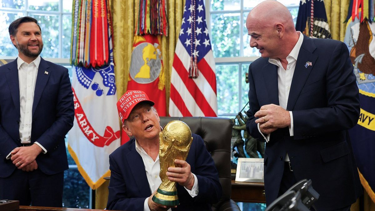 US president Donald Trump announces change in venue while revealing date for 2026 FIFA World Cup draw