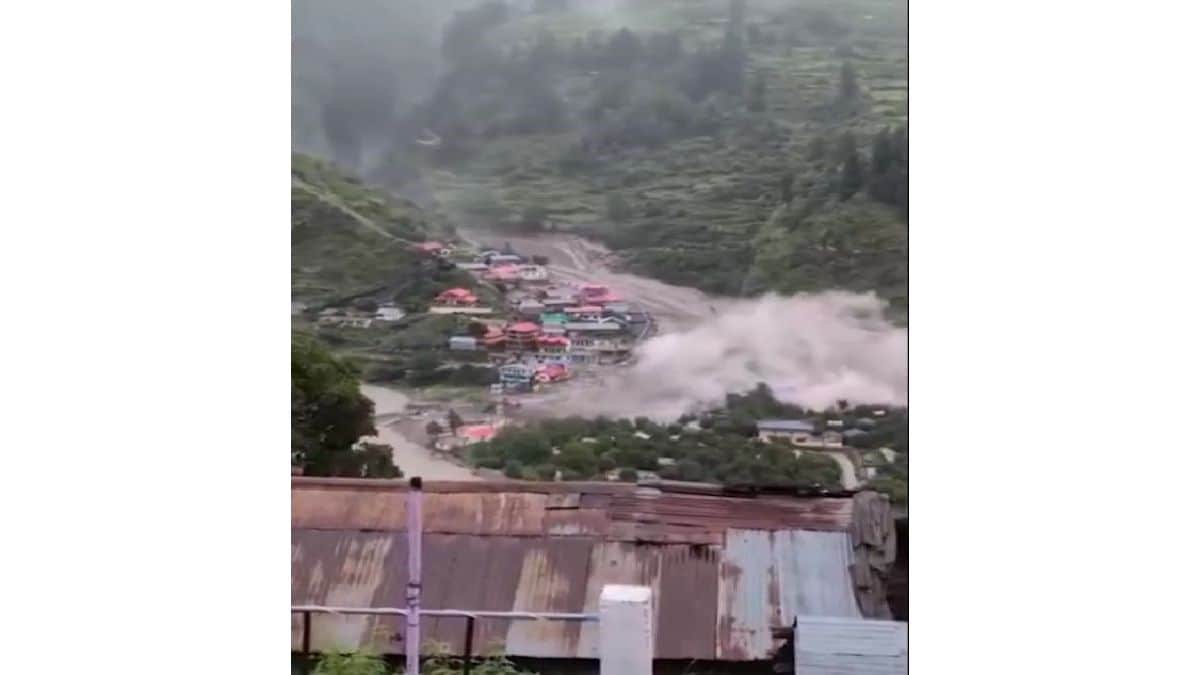 Watch | Cloudburst triggers deluge in Uttarakhand's Kheer Ganga, 4 feared dead