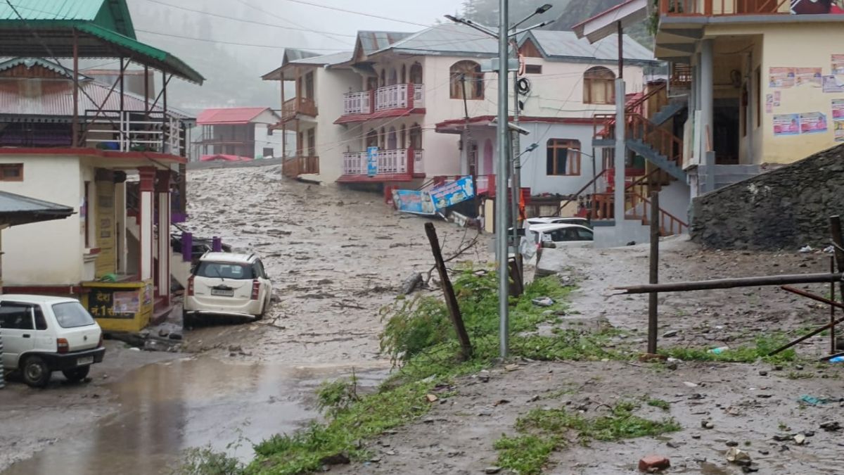 A street in Dharali in Uttarakhand's Uttarkashi after a wave of water, mud, and debris washed through the village following a cloudburst on Tuesday, August 5, 2025. (Photo: Uttarkashi Police) A street in Dharali in Uttarakhand's Uttarkashi after a wave of water, mud, and debris washed through the village following a cloudburst on Tuesday, August 5, 2025. (Photo: Uttarkashi Police)