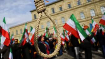A noose is seen as people hold Iranian flags during a protest on the day of the Munich Security Conference, in Munich, Germany, February 17, 2023. (Representative Photo, Credit: Reuters)