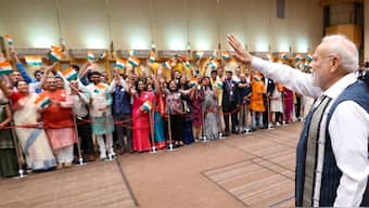 Prime Minister Narendra Modi greets the Indian diaspora that welcomed him upon his arrival in Tokyo, Japan, on Friday, August 29, 2025. (Photo: X/Narendra Modi)