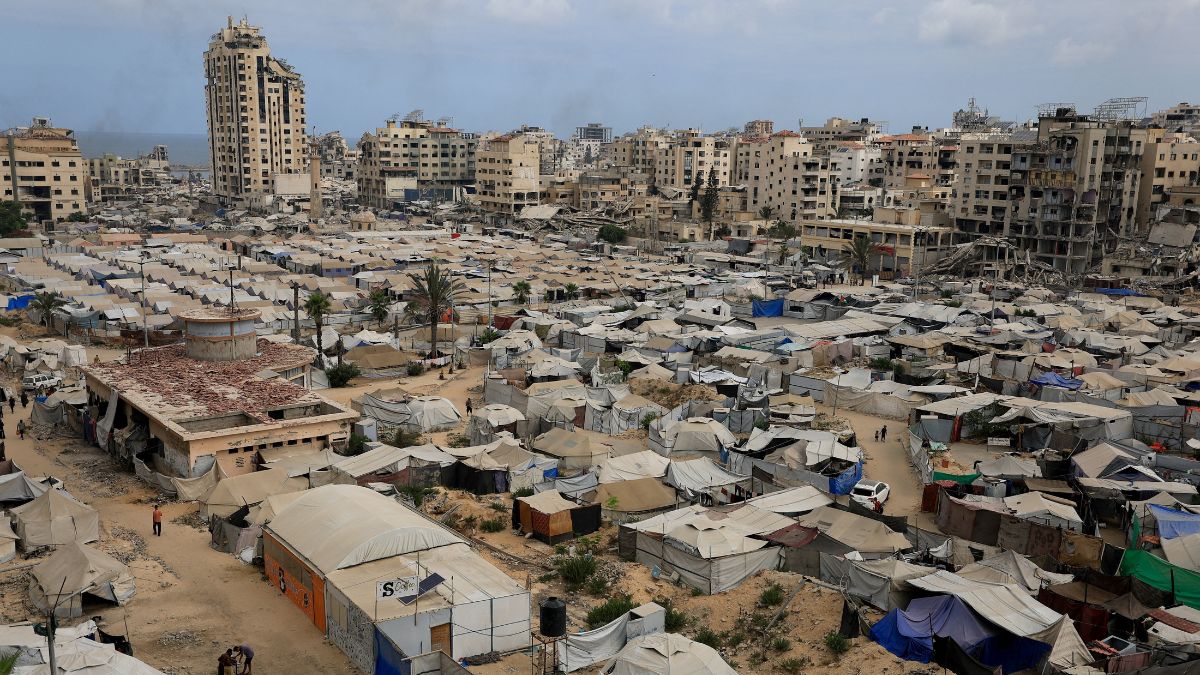 Palestinians, displaced by the Israeli offensive, shelter in tents, amid a hunger crisis, in Gaza City, August 1, 2025. File Image/Reuters Palestinians, displaced by the Israeli offensive, shelter in tents, amid a hunger crisis, in Gaza City, August 1, 2025. File Image/Reuters