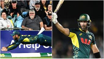 Glenn Maxwell collected a superb catch to dismiss Dewald Brevis before smashing an unbeaten 62 to guide Australia to a series-clinching win over South Africa. Image: AFP/AP