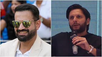 Irfan Pathan and Shahid Afridi. PTI/AP