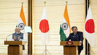 Prime Minister Narendra Modi and Japan's Prime Minister Shigeru Ishiba attend a joint press conference in Tokyo, Japan, on Friday. Reuters