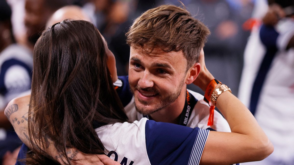 Tottenham fans look away as James Maddison has suffered an ACL injury. Image: Reuters
 Tottenham fans look away as James Maddison has suffered an ACL injury. Image: Reuters