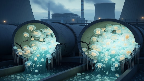 Jellyfish swarm forces shutdown of four reactors at French nuclear plant –  Firstpost