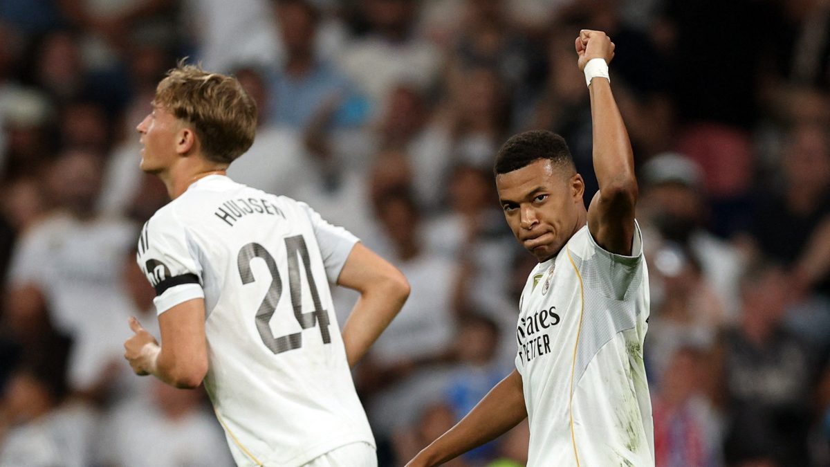Kylian Mbappe's goal from penalty spot helped Real Madrid beat Osasuna. Image: Reuters Kylian Mbappe's goal from penalty spot helped Real Madrid beat Osasuna. Image: Reuters