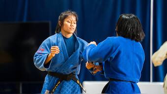 Judokas from the Inspire Institute of Sport have taken part in as many as four international events over the past year. Image credit: IIS