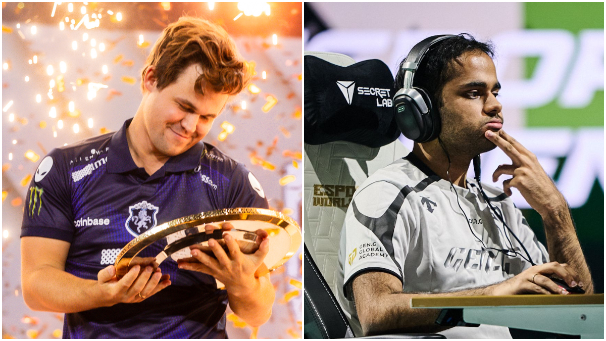 Magnus Carlsen and Arjun Erigaisi finished first and fourth respectively on chess' debut at the Esports World Cup. Image credit: Esports World Cup Magnus Carlsen and Arjun Erigaisi finished first and fourth respectively on chess' debut at the Esports World Cup. Image credit: Esports World Cup