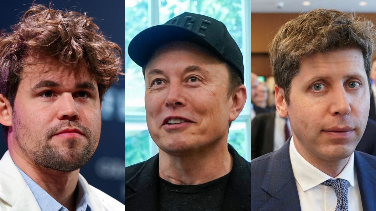 Magnus Carlsen revealed how Elon Musk dislikes chess and Sam Altman's proficiency level in the sport. Images: Reuters 
 Magnus Carlsen revealed how Elon Musk dislikes chess and Sam Altman's proficiency level in the sport. Images: Reuters