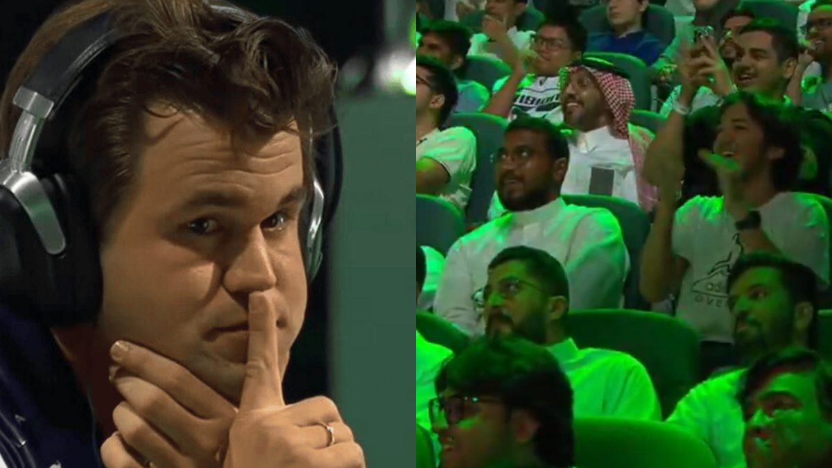 Carlsen’s finger-on-lips gesture to fans steals show in thrilling win over Nakamura at Esports WC: ‘It pissed me off’ Carlsen’s finger-on-lips gesture to fans steals show in thrilling win over Nakamura at Esports WC: ‘It pissed me off’