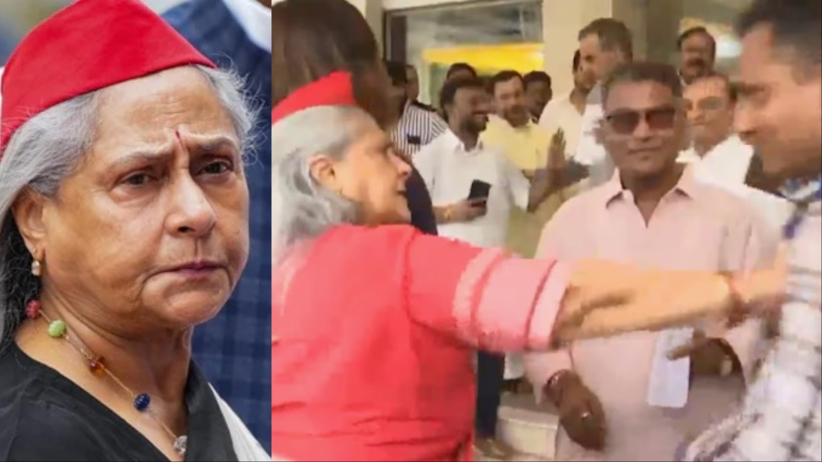 Jaya Bachchan loses her cool again, pushes man trying to selfie at Delhi event; screams 'What are you doing?' WATCH Jaya Bachchan loses her cool again, pushes man trying to selfie at Delhi event; screams 'What are you doing?' WATCH