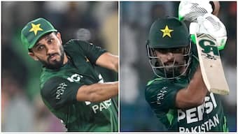 Pakistan wicketkeeper-batter Mohammad Haris is drawing flak for his take on Babar Azam's T20 strike rate. AFP/AP