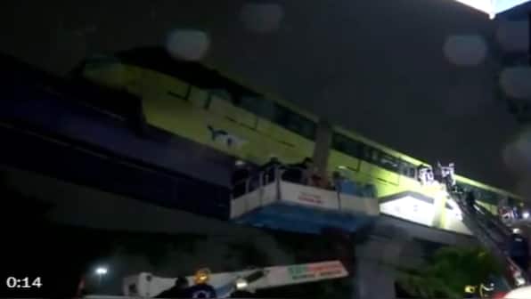 Over 500 rescued after monorail trains stall mid-air in Mumbai amid torrential rains