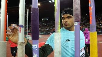 Neeraj Chopra last finished outside top-two in a javelin event in June 2021. Image: Reuters
