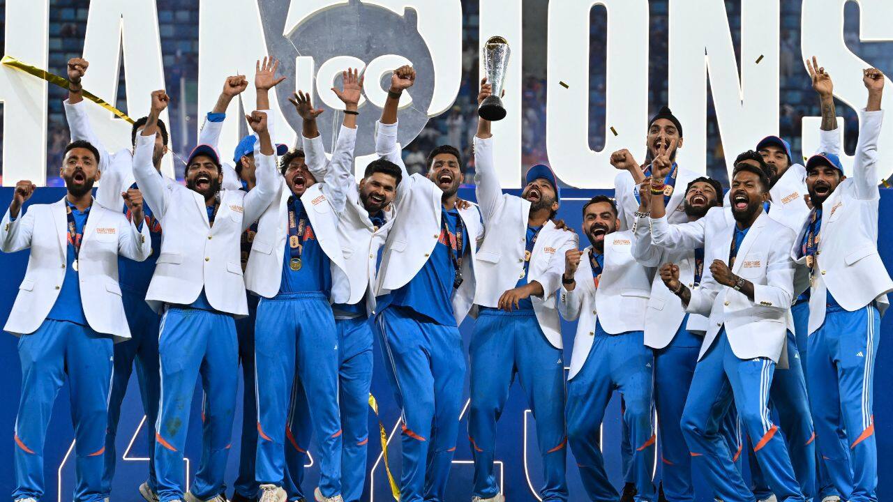 India won the ICC Champions Trophy 2025. Image: AFP