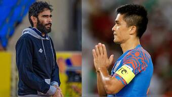 India head coach Khalid Jamil reveals why Sunil Chhetri is not in the reckoning for CAFA Nations Cup. Image: ISL/Reuters